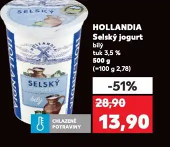 Kaufland HOLLANDIA Selský jogurt nabídka