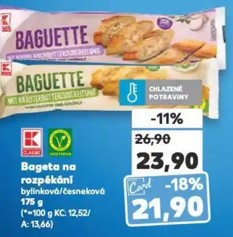 Kaufland Bageta na rozpékání nabídka