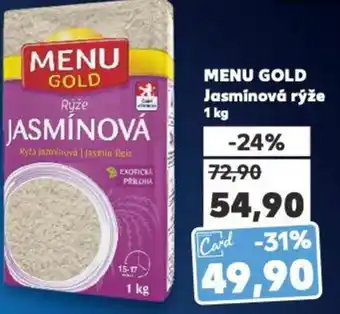 Kaufland MENU GOLD Jasmínová rýže 1 kg nabídka