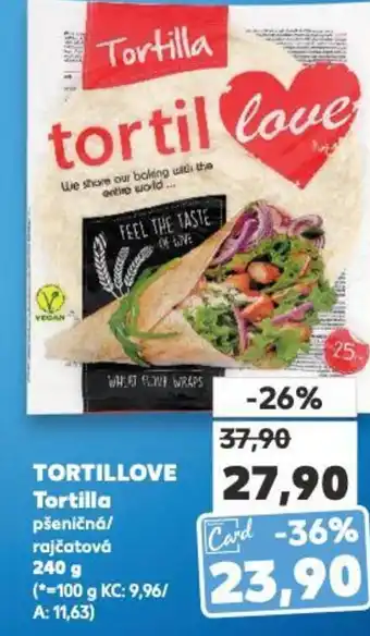 Kaufland TORTILLOVE Tortilla nabídka
