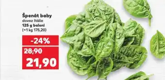 Kaufland Špenát baby nabídka