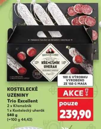 Kaufland KOSTELECKÉ UZENINY Trio Excellent nabídka