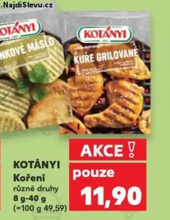 Kaufland KOTÁNYI Koření nabídka