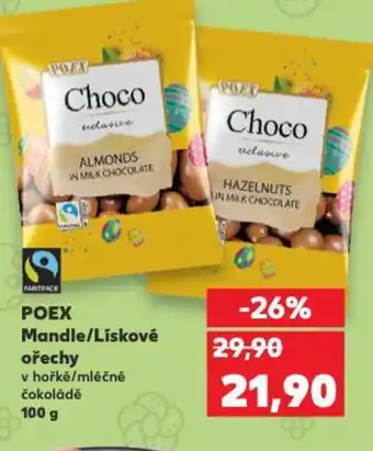 Kaufland POEX Mandle/Liskové ořechy nabídka