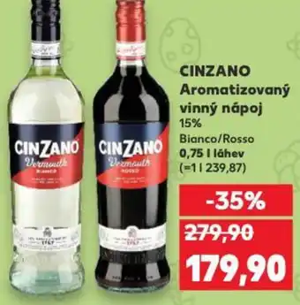 Kaufland CINZANO Aromatizovaný vinný nápoj nabídka
