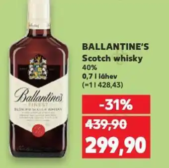 Kaufland BALLANTINE'S Scotch whisky nabídka