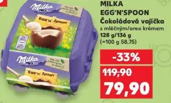 Kaufland MILKA EGG'N'SPOON Čokoládová vajíčka nabídka