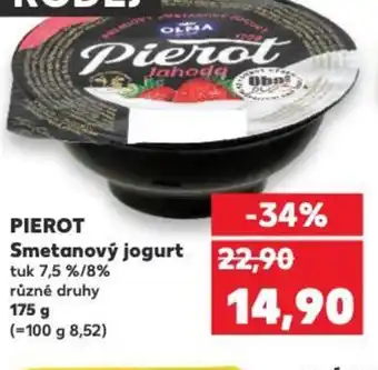 Kaufland PIEROT Smetanový jogurt nabídka
