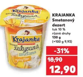 Kaufland KRAJANKA Smetanový dezert nabídka
