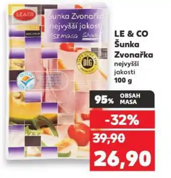 Kaufland LE&CO Sunka Zvonařka nabídka