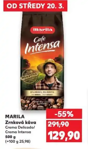 Kaufland MARILA Zrnková káva nabídka