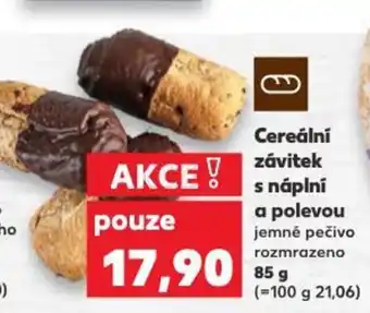 Kaufland Cereální závitek s náplní a polevou nabídka