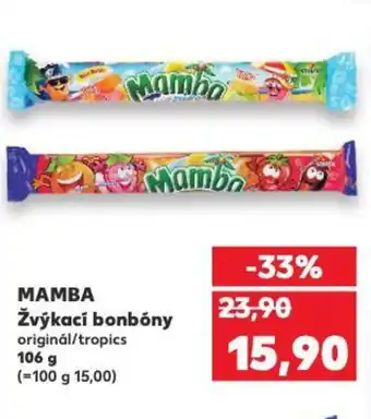Kaufland MAMBA Žvýkací bonbóny nabídka