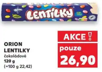 Kaufland ORION LENTILKY čokoládové 120 g nabídka