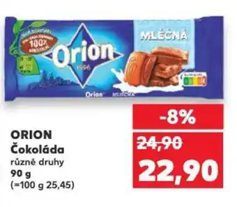 Kaufland ORION Čokoláda nabídka