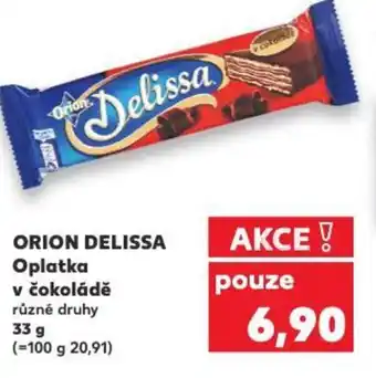 Kaufland ORION DELISSA Oplatka v čokoládě nabídka