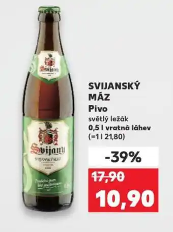 Kaufland SVIJANSKÝ MÁZ Pivo nabídka