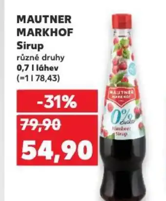 Kaufland MAUTNER MARKHOF Sirup nabídka