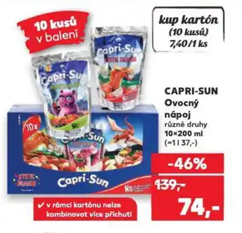 Kaufland CAPRI-SUN Ovocný nápoj nabídka