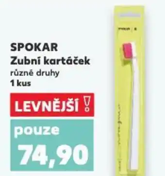 Kaufland SPOKAR Zubní kartáček nabídka