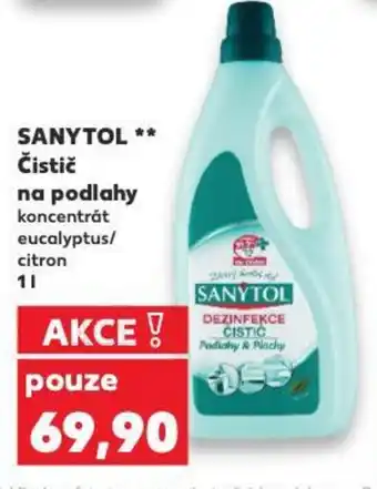 Kaufland SANYTOL Čistič na podlahy nabídka