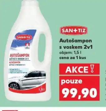 Autošampon s voskem 2v1