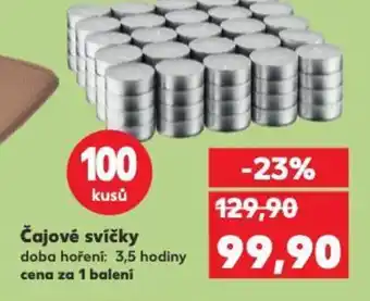 Kaufland Čajové svíčky nabídka