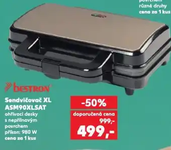 Kaufland Sendvičovač XL ASM90XLSAT nabídka