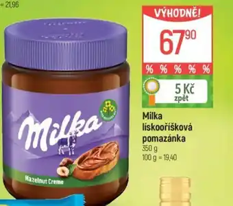 Globus Milka lískooříšková pomazánka 350 g nabídka