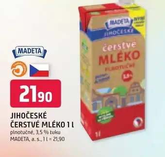 Trefa JIHOČESKÉ ČERSTVÉ MLÉKO 1 l. nabídka