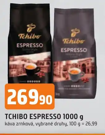Trefa TCHIBO ESPRESSO 1000 g nabídka