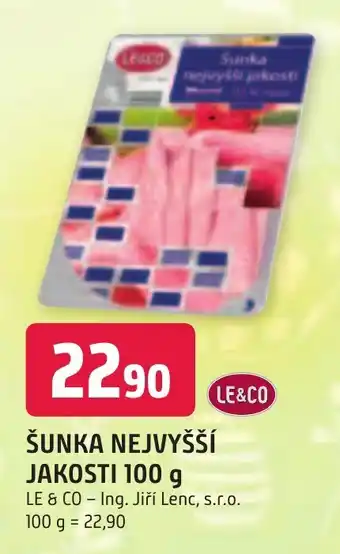 Trefa ŠUNKA NEJVYŠŠÍ JAKOSTI 100 g nabídka