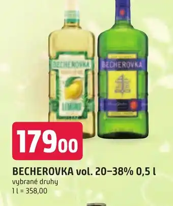 Trefa BECHEROVKA vol. 20-38% 0,5 L nabídka