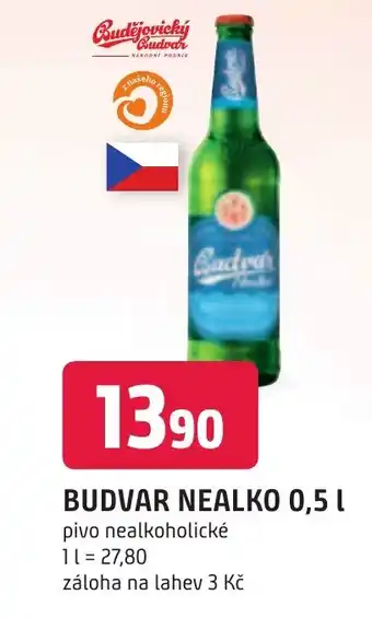 Trefa BUDVAR NEALKO 0,5 L nabídka
