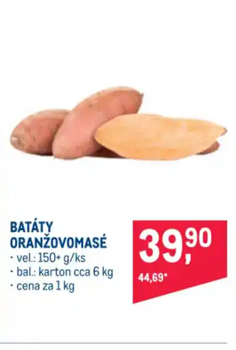 Makro BATÁTY ORANŽOVOMASÉ nabídka