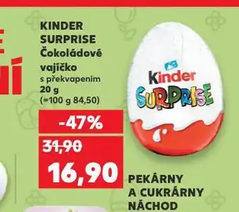 Kaufland Kinder surprise čokoládové vajíčko nabídka