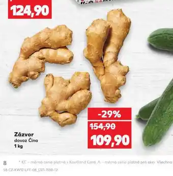 Kaufland Zázvor nabídka