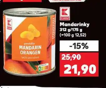 Kaufland Mandarinky nabídka