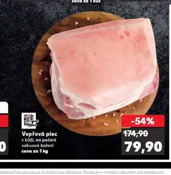 Kaufland Vepřová plec s kůží, na pečení nabídka
