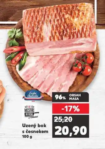 Kaufland Uzený bok s česnekem nabídka