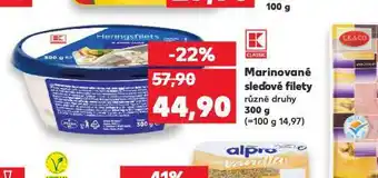 Kaufland Marinované sleďové filety nabídka