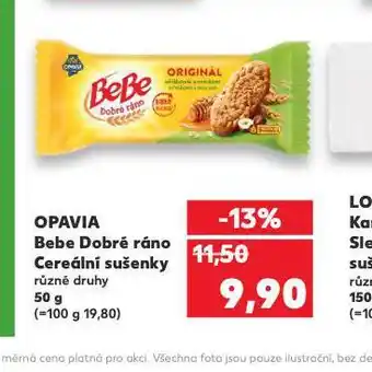 Kaufland Opavia bebe dobré ráno cereální sušenky nabídka