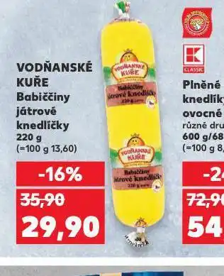 Kaufland Babiččiny játrové knedlíčky nabídka
