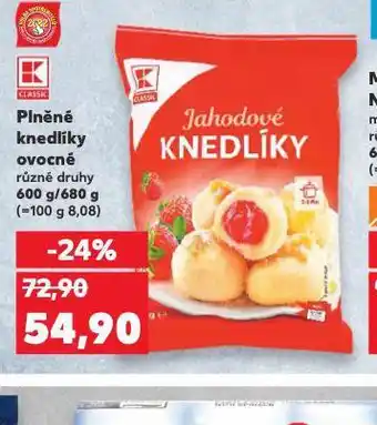 Kaufland Plněné knedlíky ovocné nabídka