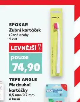 Kaufland Spokar zubní kartáček nabídka