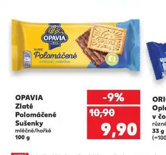 Kaufland Opavia zlaté polomáčené sušenky nabídka