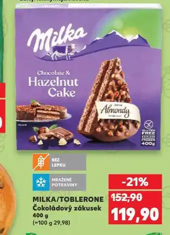 Kaufland Toblerone čokoládový zákusek nabídka