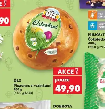 Kaufland Ölz mazanec s rozinkami nabídka