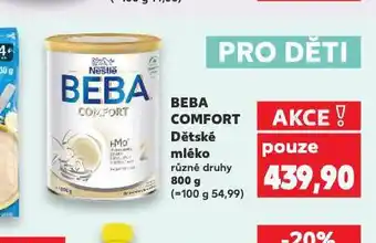 Kaufland Beba comfort dětské mléko nabídka