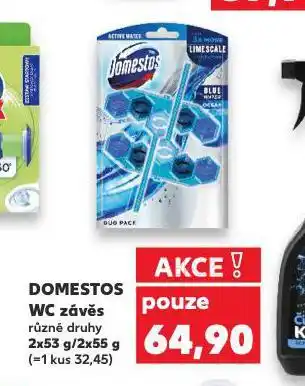 Kaufland Domestos wc závěs nabídka